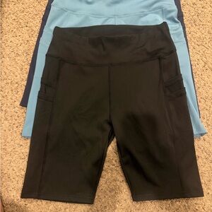 Source Unknown Women's Bike Shorts in Black and Light Blue